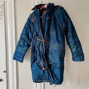 Vintage Denim Winter Jacket